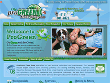 Tablet Screenshot of progreenfloorcare.com